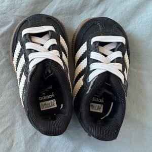 adidas Kids Black and White Low-Top Sneakers
